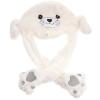 Abaodam Plush Animal Hat Moving Ears Funny Cartoon Party Headdress for Boys and Girls and Adults for Role Play Cosplay Cold Weather Wear Unique Idea for Animal