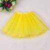 2-8Years Girls Tutu Classic Elastic 3 Layered Tulle Skirt Tutu for Toddler Girl (Yellow) view 2