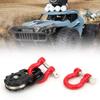 Acouto Equipment Three Piece Set Rc Steel Rope Pulley Lock Sleeve for Rc Model Car Climbing Vehicle Rc Crawler Accessories 1 10 Scale Snatch Block Winch Tow Strap Hook Trailer Stra view 2
