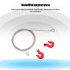 Acouto Equipment Three Piece Set Rc Steel Rope Pulley Lock Sleeve for Rc Model Car Climbing Vehicle Rc Crawler Accessories 1 10 Scale Snatch Block Winch Tow Strap Hook Trailer Stra view 3