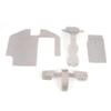 Acouto Stainless Steel Body Armor Front Chassis Rear Set for 1 7 Udr RC Accessories Udr Parts Skid Plate Body for Dhawk Racing Bodies Shell Front Sway Bar Rear view 1
