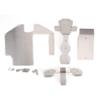 Acouto Stainless Steel Body Armor Front Chassis Rear Set for 1 7 Udr RC Accessories Udr Parts Skid Plate Body for Dhawk Racing Bodies Shell Front Sway Bar Rear view 4
