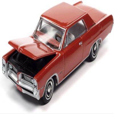 1964 Pontiac Grand Prix Royal Bobcat Sunfire Red Metallic Vintage Muscle Limited Edition 1/64 Diecast Model Car by Auto World 64372-AWSP110A