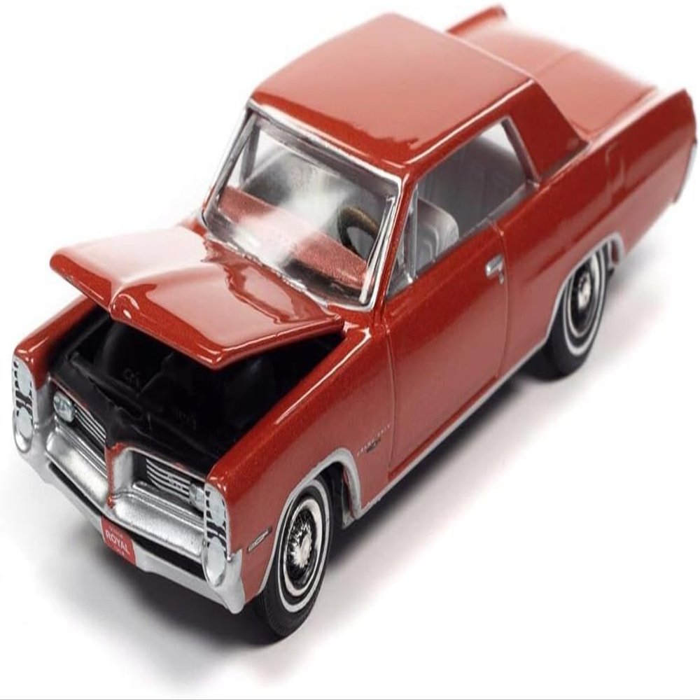 1964 Pontiac Grand Prix Royal Bobcat Sunfire Red Metallic Vintage Muscle Limited Edition 1/64 Diecast Model Car by Auto World 64372-AWSP110A