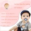 18 Pieces Wood Pacifier Clips Toy Suspender Clips Baby Teething Grasping Suspender Clips Charm DIY Pacifier Holder Clips Pacifier Accessories view 4