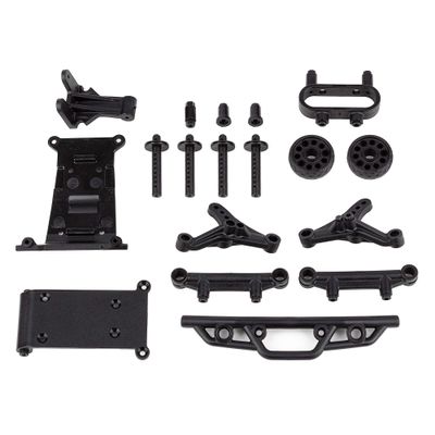 Team Associated Reflex 14MT Bumper, Wheelie Bar, Body Mount Set, ASC21621