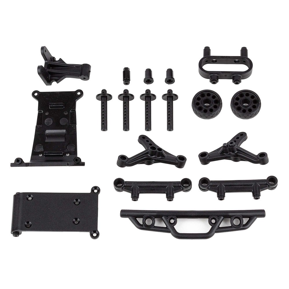 Team Associated Reflex 14MT Bumper, Wheelie Bar, Body Mount Set, ASC21621