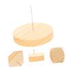 Hohopeti 6 Set Stand Doll Stand Display Holder Action Figure s Felt Doll Support Base Arm Leg Showcase Bracket Support Felting Animal Base Wood Toy Manual view 3