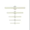 DAYUDDRICAR Airplane Part, 20 Pcs Airplane Plastic Needle Hinge Stick Pivot Pinned and Round Hinges Stitch Pin Kit Spare Part for RC Aircraft Model Accessories Parts (Color : 20 pcs D3x48mm) view 2