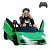 2-Seater Ride on Car 24V Electric Lamborghini for Kids High Speed 13km/h Drift Sports Car with PU Leather Seats w/Adjustable Safety Belt, 2 Speeds Mode, Music, Gifts for Children view 1