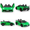 2-Seater Ride on Car 24V Electric Lamborghini for Kids High Speed 13km/h Drift Sports Car with PU Leather Seats w/Adjustable Safety Belt, 2 Speeds Mode, Music, Gifts for Children view 2
