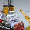 DAGIJIRD (Unassembled Kit) DIY 1:250 Scale Paper Germany Mellum Coast Guard Environment Monitoring Ship Model view 3