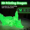 Flavery 3D Printed Dragon - 18 inch Flying Articulated Dragon with Wings, Flexible Winged Crystal Fidget Toy, Home Decor, Birthday Gift, Desk Pet view 3