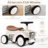 Costzon Ride On Push Car for Toddlers, Classic Kids Ride On Car Foot-to-Floor Sliding Car with Steering Wheel, Horn & Under Seat Storage, Ride On Toy for Boys Girls 18-36 Months (White) view 4