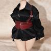 1/6 Scale Female Clothes, Female Silk Shirt Pajamas Tops Belt Clothes Accessory for 12inch PH TBL Action Figure Body (1pc Wine Red No.1 Belt) view 1