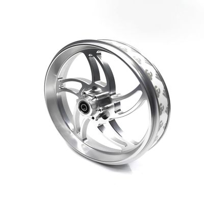 KEBEILEE CNC Aluminum Front Wheel - Stormwheel Design For LOSI Promoto MX 1:4 (silver)