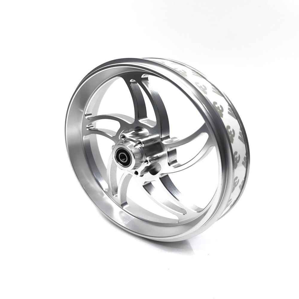 KEBEILEE CNC Aluminum Front Wheel - Stormwheel Design For LOSI Promoto MX 1:4 (silver)