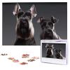 Cute Schnauzer Dog Puzzles 1000 Pieces Personalized Jigsaw Puzzles Wooden Photo Puzzle for Adults Family Picture Puzzle Gifts for Wedding Birthday Valentine's Day Gifts(29.5" x 19.7") view 1
