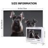Cute Schnauzer Dog Puzzles 1000 Pieces Personalized Jigsaw Puzzles Wooden Photo Puzzle for Adults Family Picture Puzzle Gifts for Wedding Birthday Valentine's Day Gifts(29.5" x 19.7") view 3