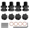 4* Metal 14mm to 17mm Wheel Hex Hub Adapter 10mm Extended Wheel Hub Drive Upgrades Part for Arrma for Senton for Granite 4X4 3S view 1