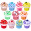 11 Packs Duo Color Butter Slime Kit, Super Soft, Non-Sticky Stress Relief Toy, Party Favors and Birthday Gift for Girls and Boys view 1