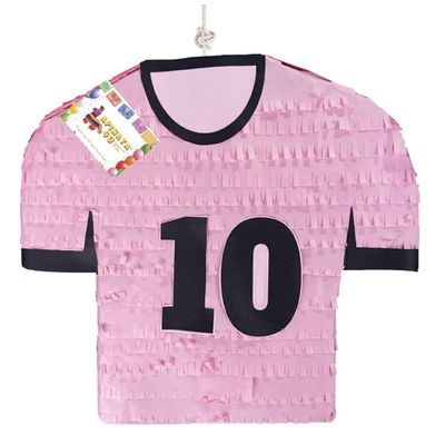 Soccer Jersey Pinata Pink Color 17 Argentina Soccer Player Team Birthday Party Supplies Decoration Teens Kids Futbol Champion