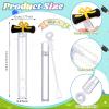 Silipull 48 Pcs 4.2'' Mini Bubble Wands Bubbles Party Favors Birthday Party Supplies Favor Decorations for Gift Back to School Goodie Bag, Contains Liquid(Graduation) view 3