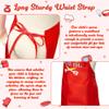 R HORSE 2Pcs Kid Apron and Chef Hat Set, Adjustable Children Red Kitchen Toddler Apron for Girls, Cooking Baking Painting and Training Kits Role Play Chef Toy Funny Cooking Gift Birthday Gift for Kids view 4