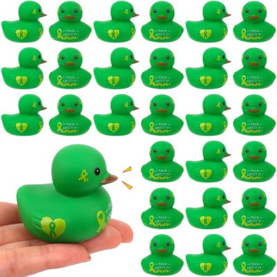 72Pcs Mental Health Rubber Duck Motivational Mini Duck Mental Health Awareness Item Gift for Friends Family Coworkers Fundraiser Giveaways