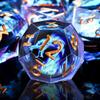 AUSTOR 7 Die DND Dice Set - Blue Flame Dragon Resin Dice (D20, D12, D10, D8, D6, D4) with Case view 3