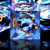 AUSTOR 7 Die DND Dice Set - Blue Flame Dragon Resin Dice (D20, D12, D10, D8, D6, D4) with Case view 4