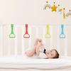 8Pcs Pull Up Rings - Baby Walking Exercises Assistant - Bed & Crib Stand Up Rings (4 Colors) view 3