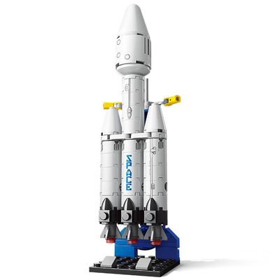 Vilbocr 69-Piece Rocket Ship Building Blocks Set | STEM Educational Space Toy for Kids Ages 6-12 | Creative Construction Kit for Solo & Group Play | Compatible with Major Brands