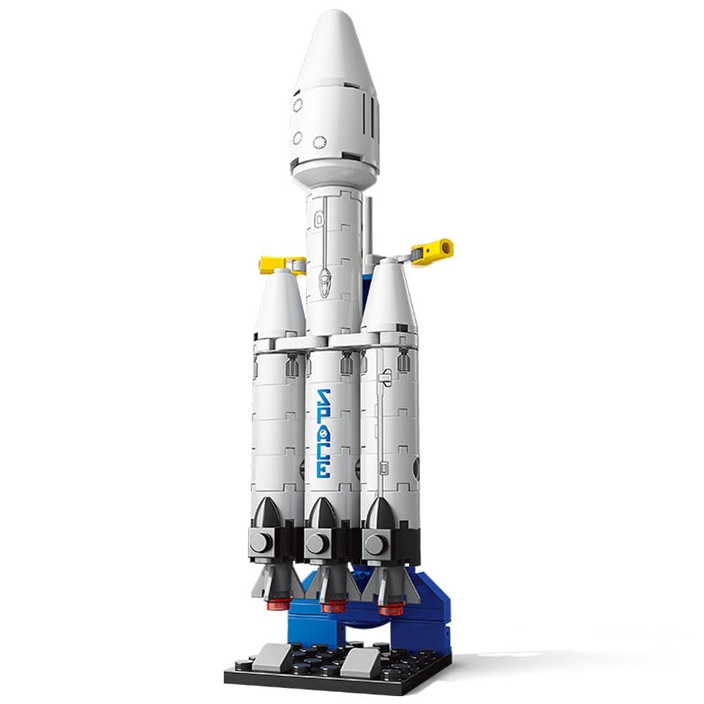 Vilbocr 69-Piece Rocket Ship Building Blocks Set | STEM Educational Space Toy for Kids Ages 6-12 | Creative Construction Kit for Solo & Group Play | Compatible with Major Brands