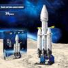 Vilbocr 69-Piece Rocket Ship Building Blocks Set | STEM Educational Space Toy for Kids Ages 6-12 | Creative Construction Kit for Solo & Group Play | Compatible with Major Brands view 2