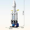Vilbocr 69-Piece Rocket Ship Building Blocks Set | STEM Educational Space Toy for Kids Ages 6-12 | Creative Construction Kit for Solo & Group Play | Compatible with Major Brands view 3