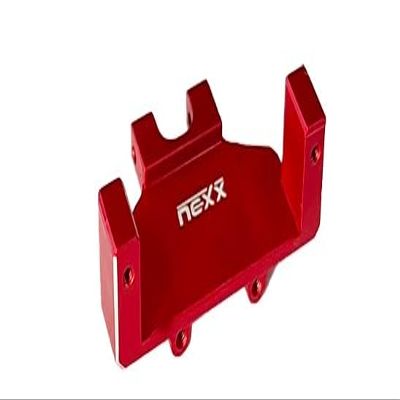 NexxRacing Aluminum Servo Mount for Remote Control Car, RC Car Axial SCX24/ Axial AX24 - Remote Control Car Upgrade Parts (HELIDIRECT) (AX24 - RED)