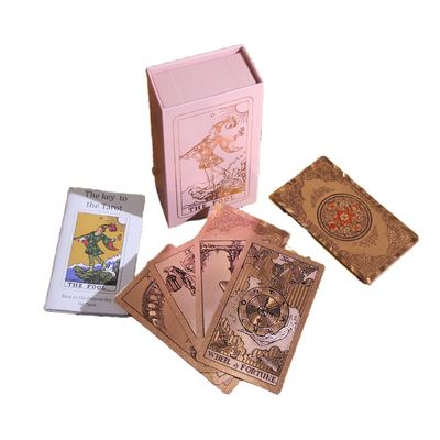 DEBIDSTL Gold Foil Tarot Cards for Fortune Telling,Waterproof and Wrinkle Resistant Tarot Deck for Beginners- Exquisite Collection Box(Rose Gold)