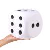 Anboor 5.9'' Large Foam Dice Squishies Jumbo Dice for Classroom Game Dice Kids Toys Collection Decorative Props(White) view 1