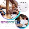 Anboor 5.9'' Large Foam Dice Squishies Jumbo Dice for Classroom Game Dice Kids Toys Collection Decorative Props(White) view 3