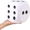 Anboor 5.9'' Large Foam Dice Squishies Jumbo Dice for Classroom Game Dice Kids Toys Collection Decorative Props(White) view 4