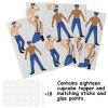 18pcs Glitter Dessert Cupcake Topper Gym Fitness Weight Lifting Sports Muscle Men Theme Decor Supplies Men Boys Happy Birthday Anniversary Party Decorations view 3