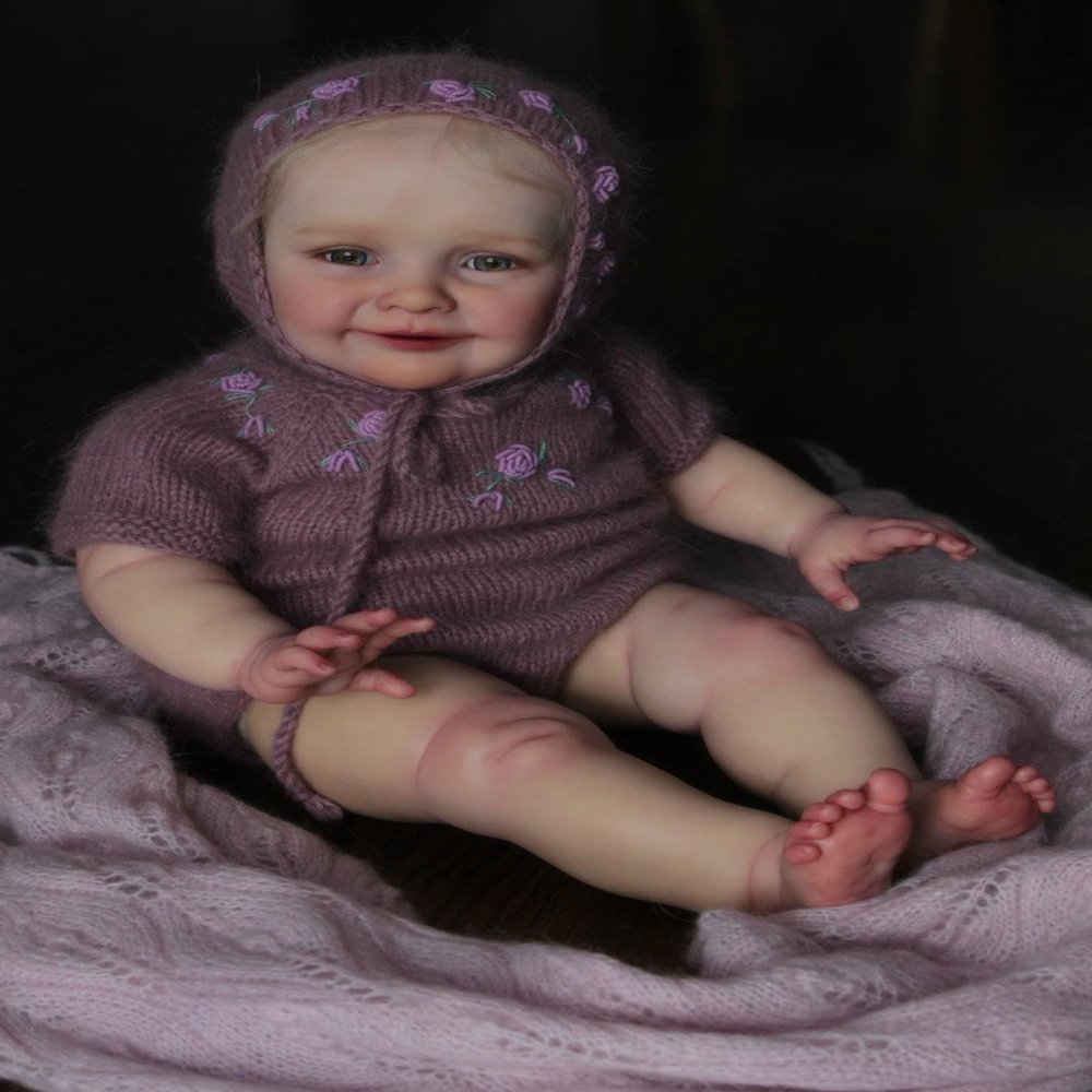 cosheng 24 Inch Lifelike Reborn Baby Dolls Beautiful Girl Toddler Reborn Doll Soft Vinyl Silicone Baby Dolls Toy for Kids Age 3+