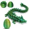 3D Printed Dragon Egg,Mystery Crystal Dragon Fidget Toys,Articulated Dragon,Home Desk Decor Easter Surprise Dinosaur Eggs,Adults Fidget Toys for Autism/ADHD view 1