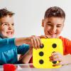 Anboor 5.9'' Large Foam Dice Squishies Jumbo Dice for Classroom Game Dice Kids Toys Collection Decorative Props(Yellow) view 4