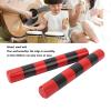 2 Piece Wooden Rhythm Sticks with Iron Beads, Promote Creativity and Motor Skills for Musical Education (Red Stripe view 4