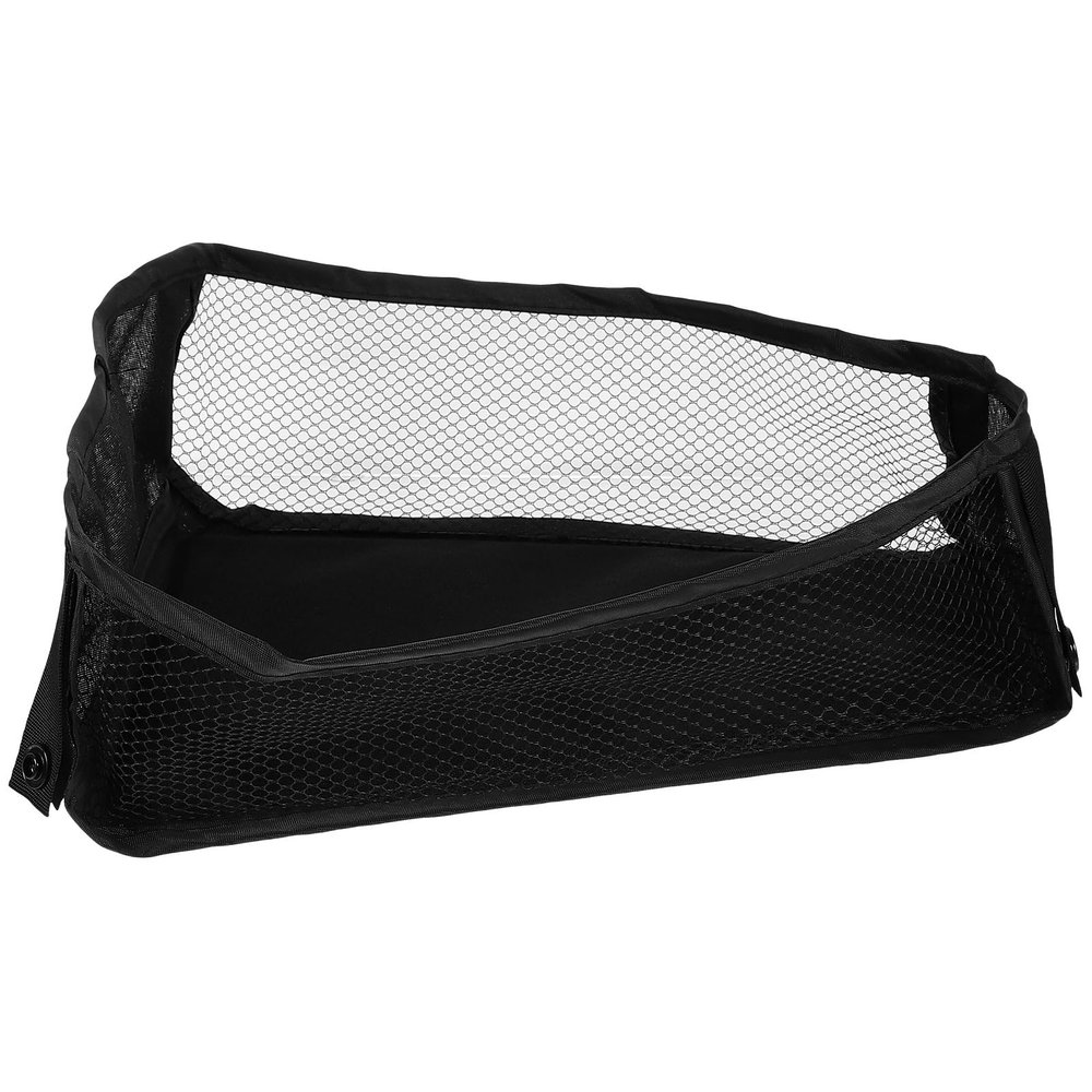 Abaodam Baby Stroller Mesh Bag Stroller Organizer Mesh Net Side Sling Car Storage Diapers Universal Storage Basket Oxford Cloth