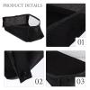 Abaodam Baby Stroller Mesh Bag Stroller Organizer Mesh Net Side Sling Car Storage Diapers Universal Storage Basket Oxford Cloth view 3