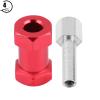 4pcs RC Hex Adapter, Aluminum Wheel Hex Drive Hub Adaptor 15mm to 25mm Lightweight Locknut for D90 AX10 CC01 SCX10 F350 Crawler (20mm) view 4