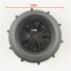 12mm Hex Hub RC Wheel Rims & Rubber Tires 1/10 1/12 1/14 1/16 1/18 Scale Beach Sand/Snow/Desert Off Road Crawler Truck Wheels Tires Compatible with WLtoys 144001 (4* Tires with Tools) view 3